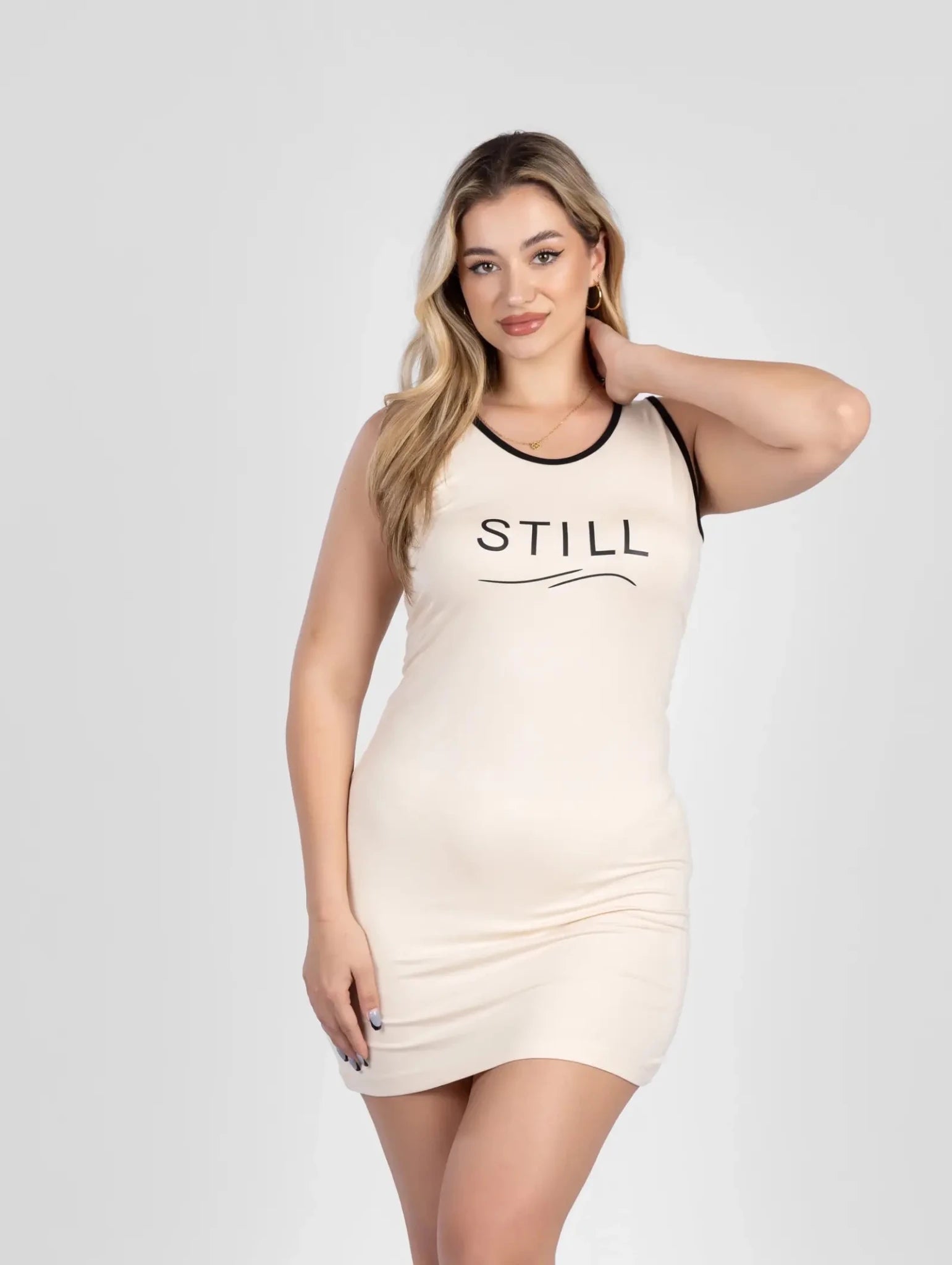 قميص نوم نسائي بطبعة STILL