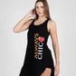 قميص نوم بطبعة ALWAYS CHIC